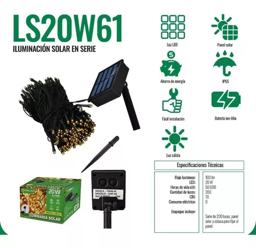 SERIE SOLAR 20W LS20W61  TIANLAI