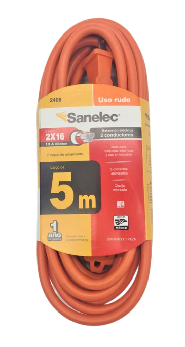 (2408) EXTENSION USO RUDO 5M SANELEC