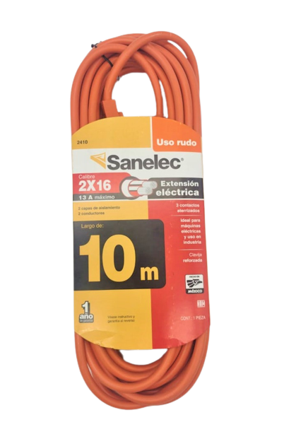 (2410) EXTENSION USO RUDO 10M SANELEC