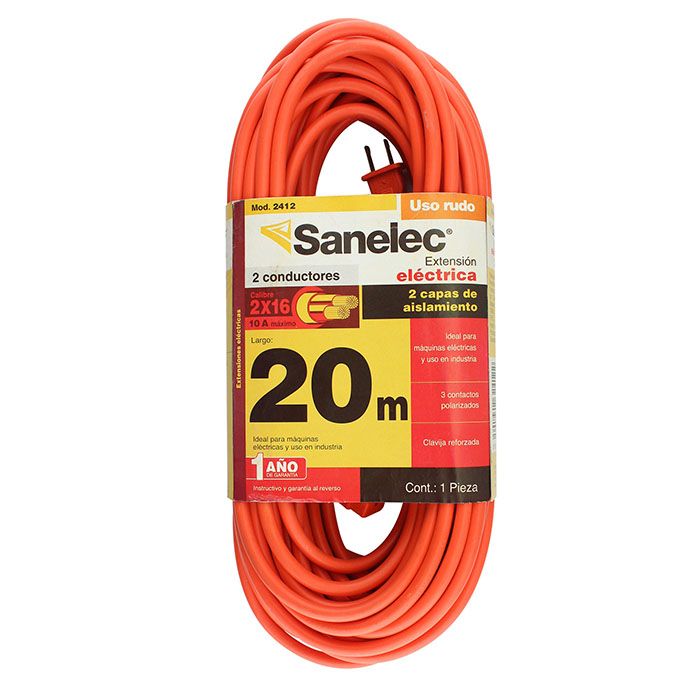 (2412) EXTENSION USO RUDO 20M SANELEC