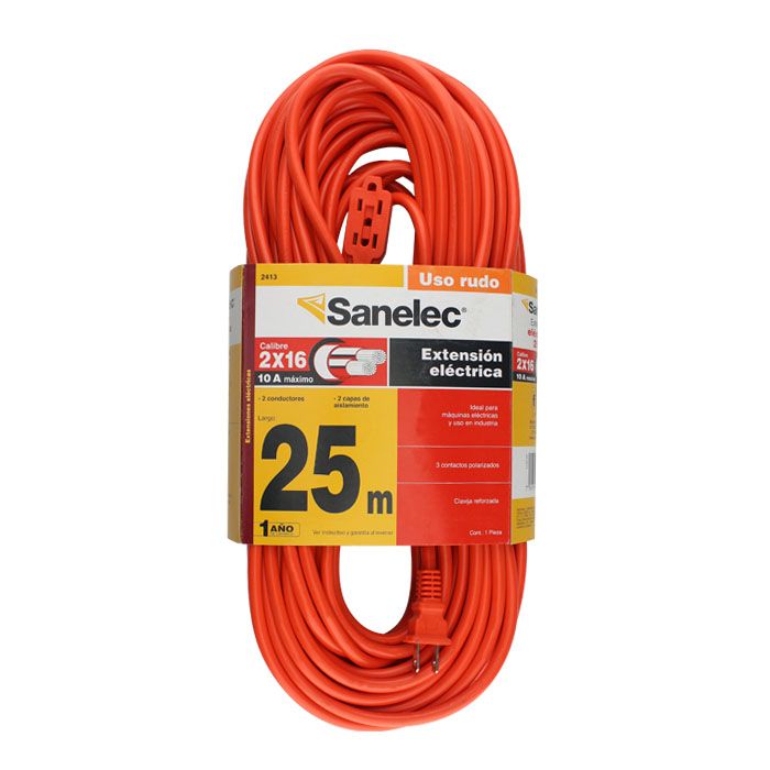 (2413) EXTENSION USO RUDO 25M SANELEC