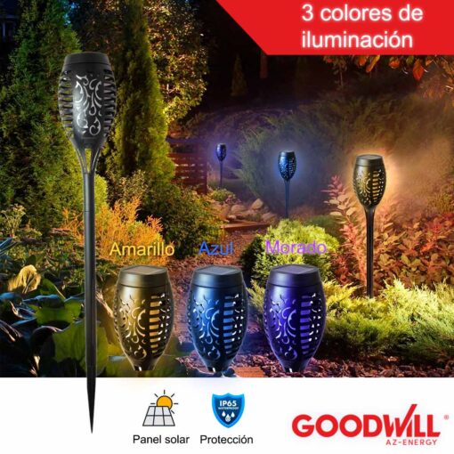 (28172) LAMPARA SOLAR DE JARDIN ( GOOD WILL)