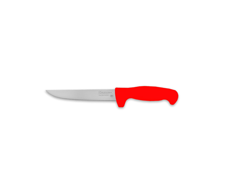 (CADER-6R) CUCHILLO DESHUESADOR RECTO ROJO 6"