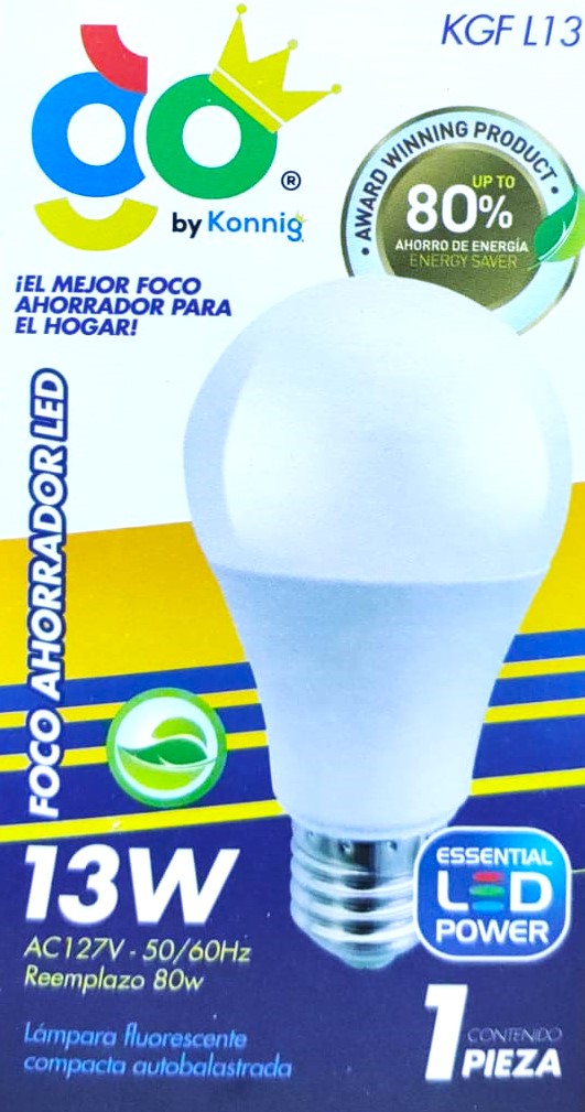 (KGFLA13) FOCO LED 13W KONNIG