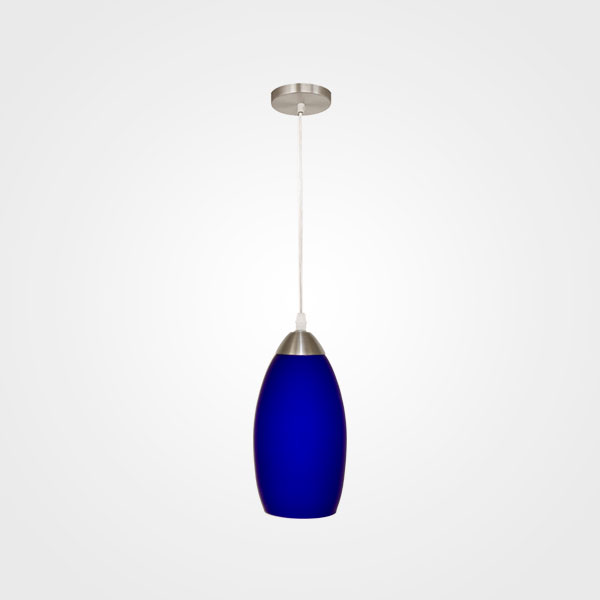 (MX-CL7002-2) LUMINARIO COLGANTE VIDRIO SOPLADO AZUL (MAXXI)