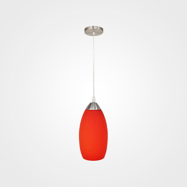 (MX-CL7002-4) LUMINARIO COLGANTE VIDRIO SOPLADO ROJO (MAXXI)