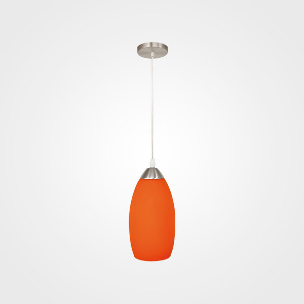 (MX-CL7002-6) LUMINARIO COLGANTE VIDRIO SOPLADO NARANJA (MAXXI)