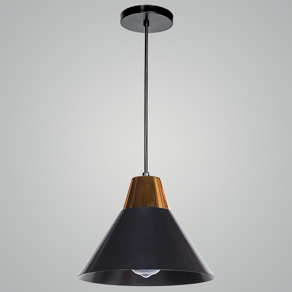 (MX-CL7027/N/CB) LAMP. COLGANTE NEGRO/COBRE