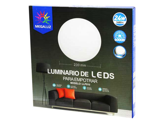 (S09W24)  LUMINARIO AJUSTABLE 24W MEGALUZ