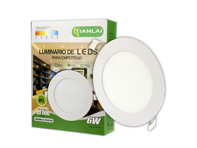 (S26W06) LUMINARIO SLIM 6W TIANLAI