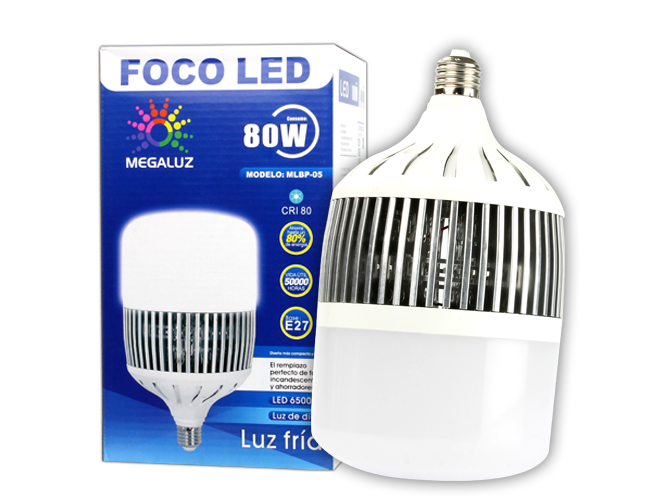 (S30W80) FOCO LED INDUSTRIAL MEGALUZ 80W 