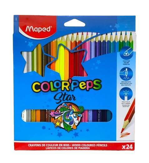 COLORES  MAPED C/24 PZAS