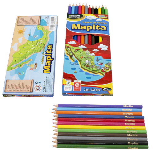 COLORES MAPITA LARGOS (PAQ. C/5 CAJITAS)