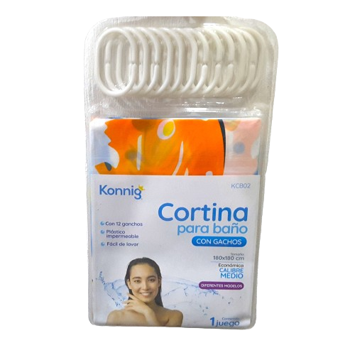 CORTINA PARA BAÑO (KONNIG)