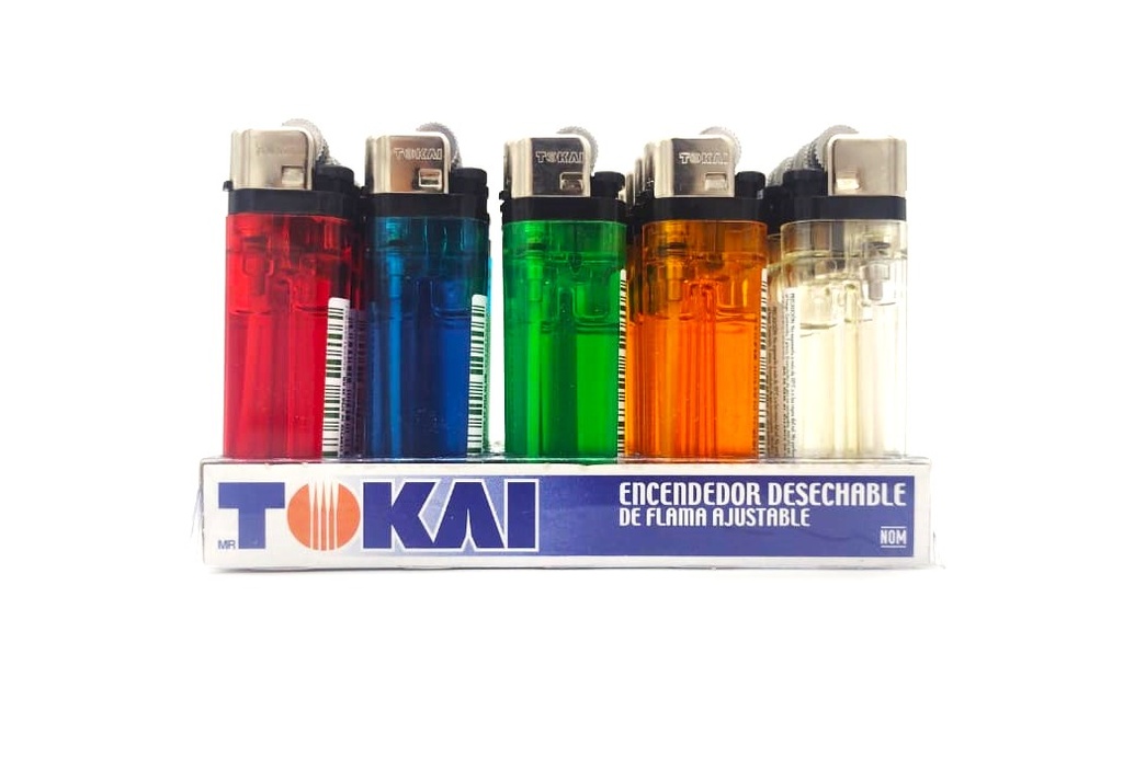 ENCENDEDOR TOKAI GAS COLOR CAJA C/25