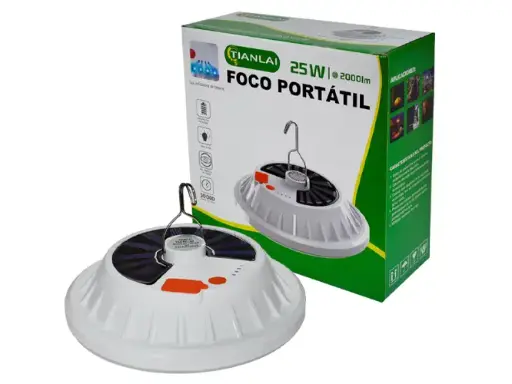 FOCO PORTATIL SOLAR 25W TIANLAI