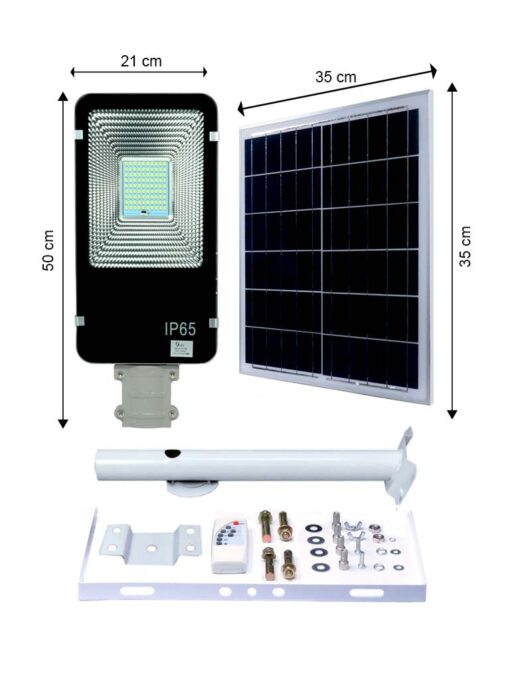 LAMPARA SUBURBANA SOLAR 50W DUBAI (21798)