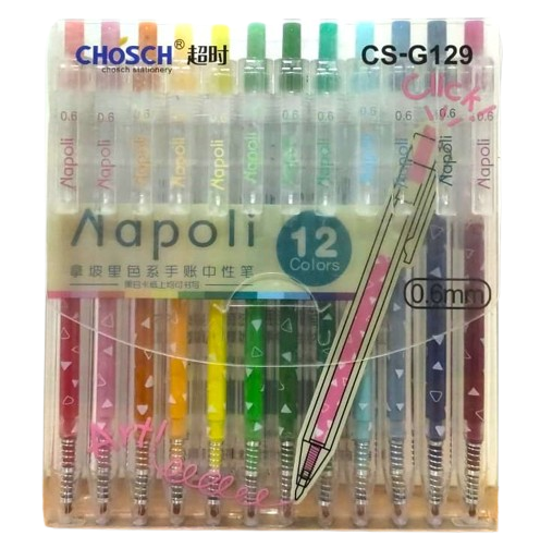 LAPICERO 12 COLORS CLICK (CS-G129)