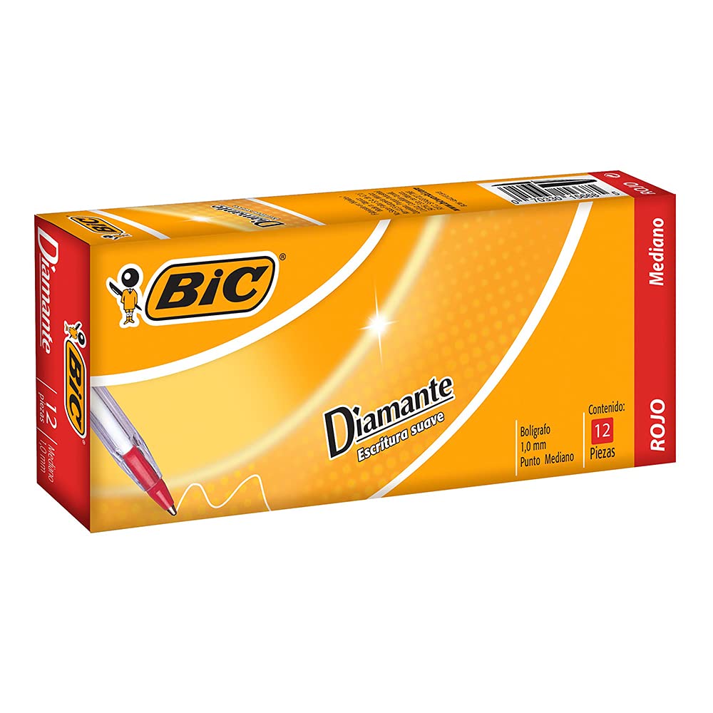 LAPICERO BIC DIAMANTE ROJO