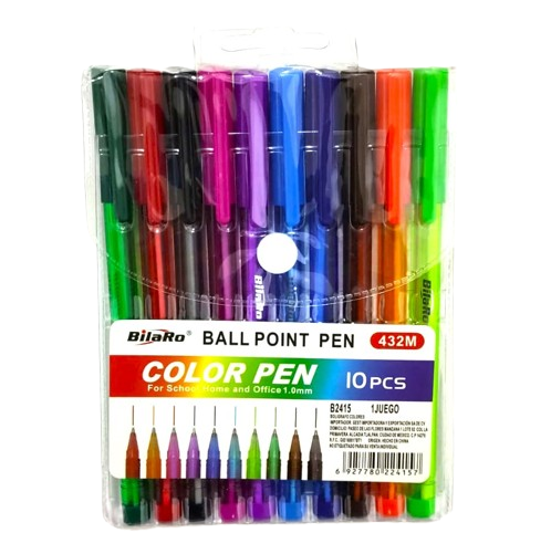 (B2415) LAPICERO ZHI JI C/10 COLORES YZB-30 COLOR PEN