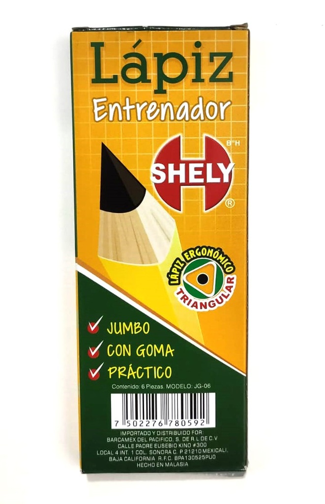 LAPIZ ENTRENADOR SHELY C/6 PZAS