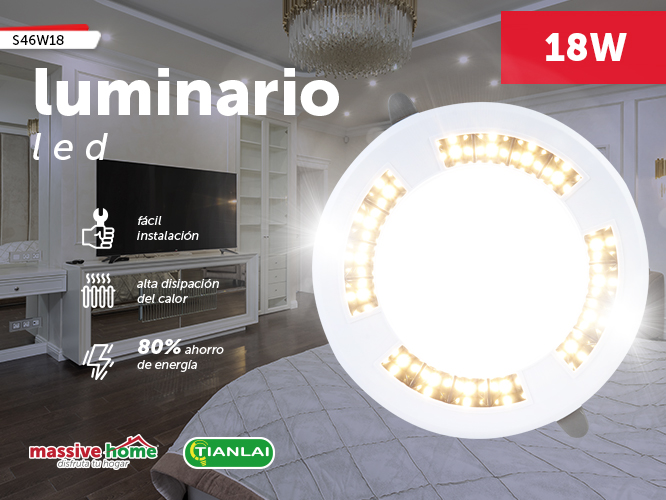 LUMINARIO LED 18W P/MPOTRAR 3 PASOS (18W)