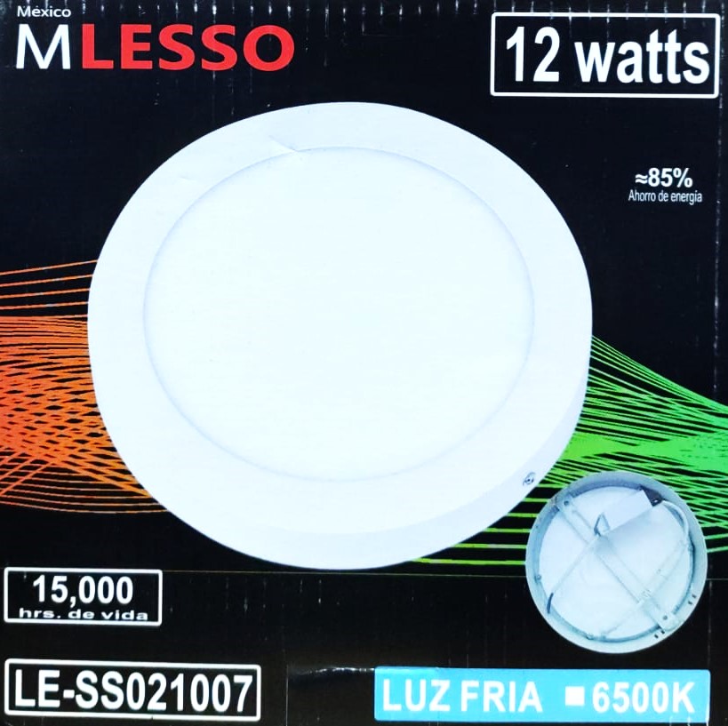 LUMINARIO SOBREPONER 12W M´LESSO