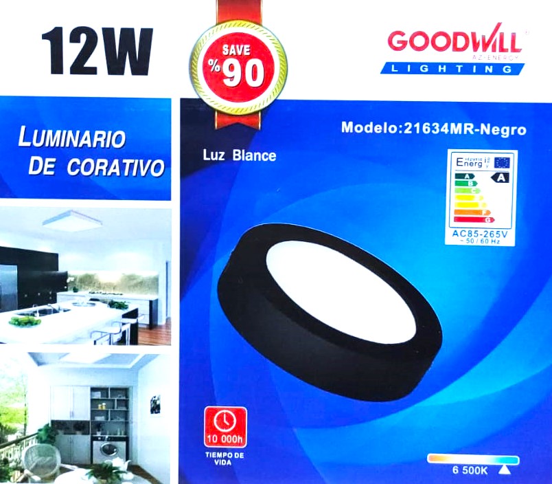 LUMINARIO SOBREPONER NGO. 12W  21634 (GOOD WILL)