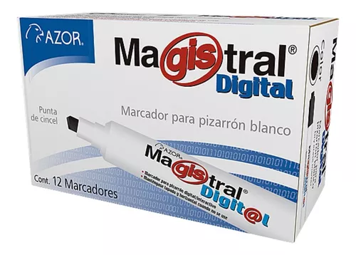 MARCADOR MAGISTRAL AZUL C/12