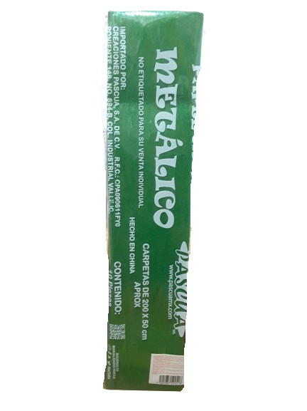 PAPEL CREPE VERDE METALICO (PCREPE-MHA)