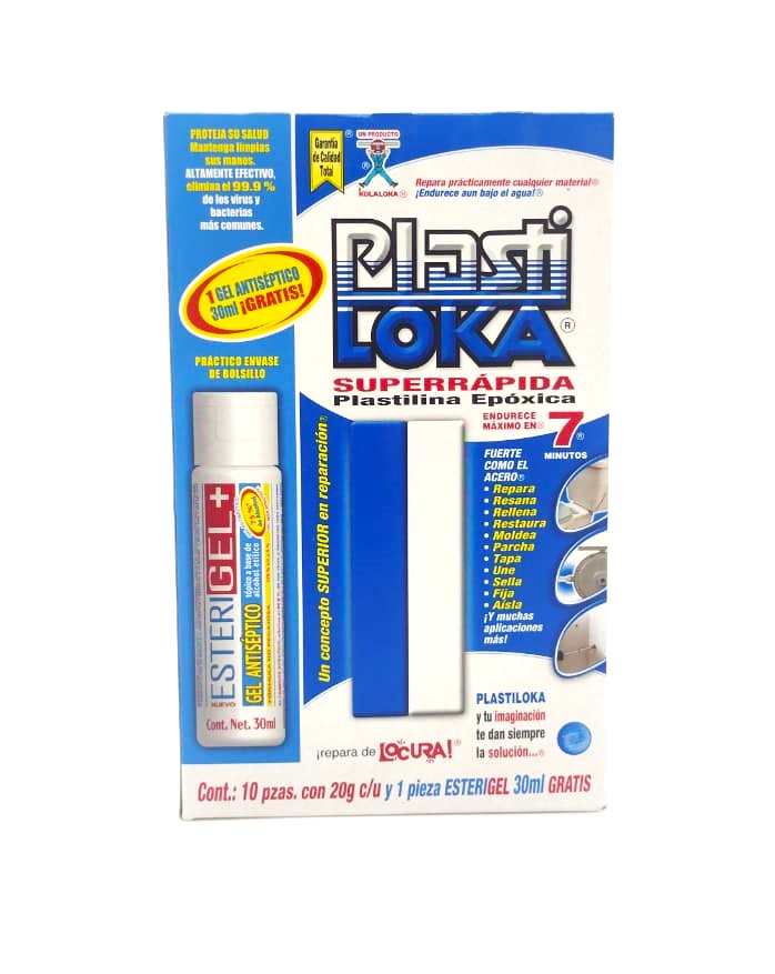 PLASTI LOKA AZUL C/10 PZAS.