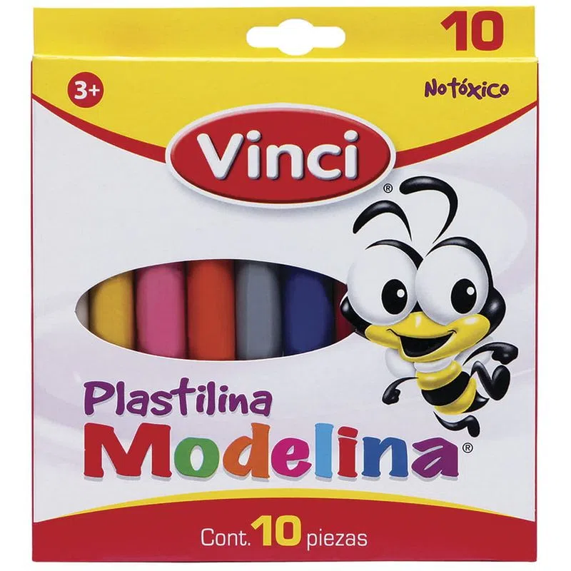 PLASTILINA MODELINA CAJA C/10 PZAS.