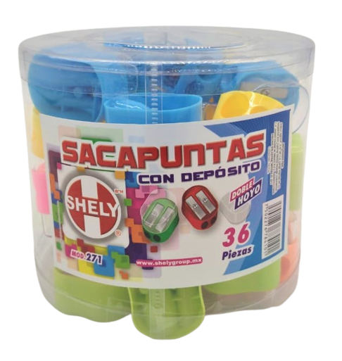 SACAPUNTAS DEPOSITO SHELY C/36 PZAS