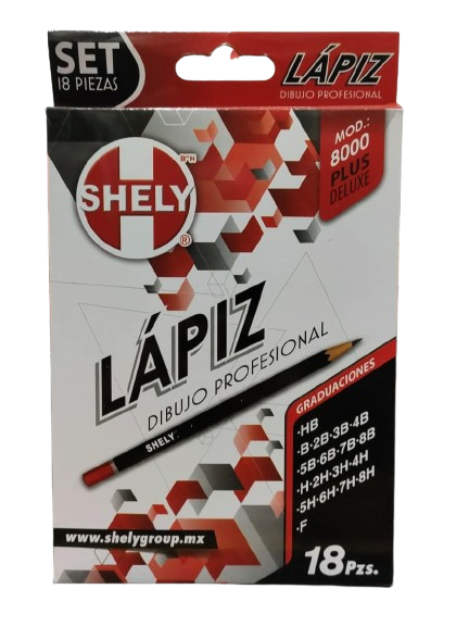 LAPIZ DIBUJO PROFESIONAL C/18 PZAS SHELY