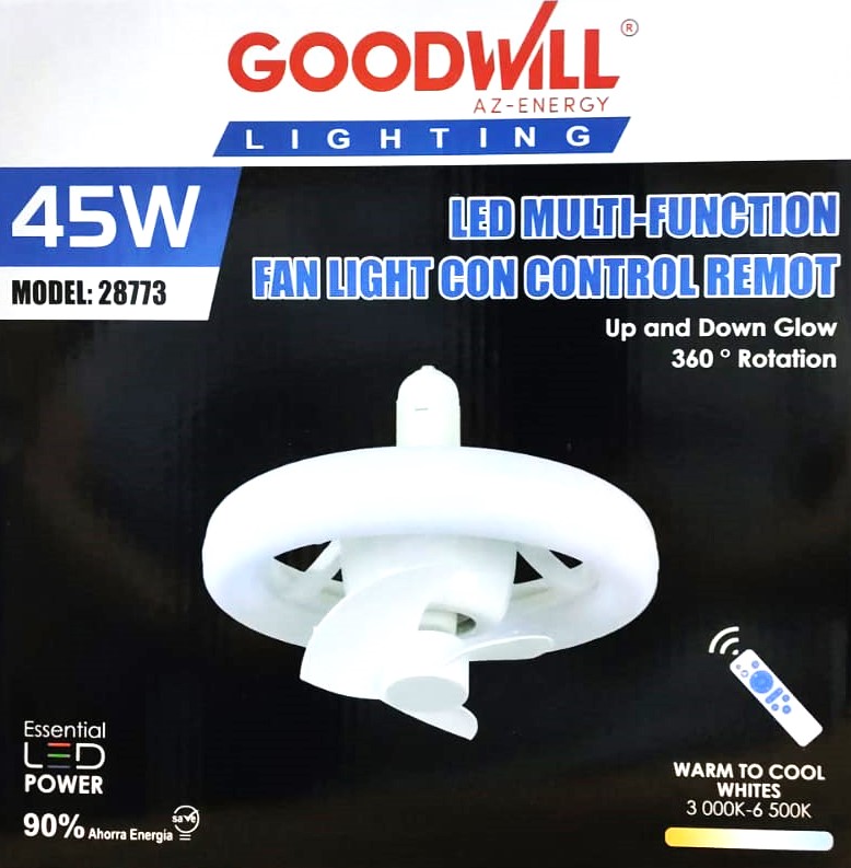 (28773) LAMPARA VENTILADOR 360º (GOOD WILL)