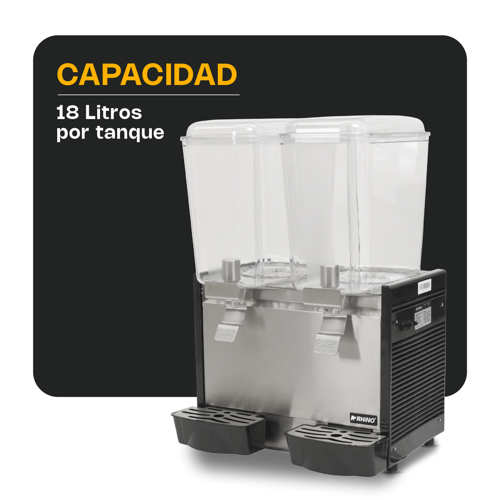 DISPENSADOR DE BEBIDAS FRÍAS 2 TANQUES