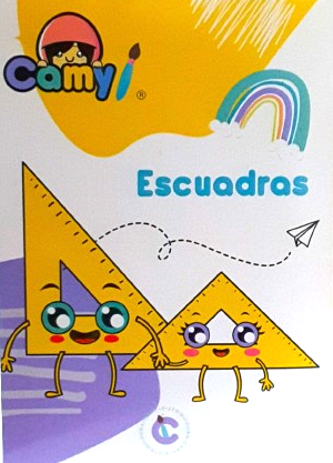 JUEGO DE ESCUADRAS  DE PLÁSTICO CAMY