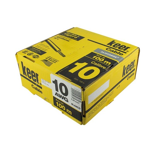 [CABLE KEER CAL. 10 BLANCO] CABLE KEER #10 BLANCO
