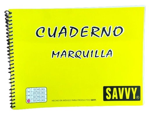 [CUADERNO MARQUILLA C/50] CUADERNO MARQUILLA C/50 HOJAS