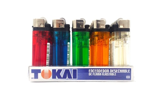 [TOKAICAJA] ENCENDEDOR TOKAI GAS COLOR CAJA C/25