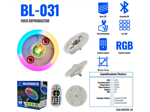 [BL-031] FOCO BOCINA MEGALUZ  (BL-031)