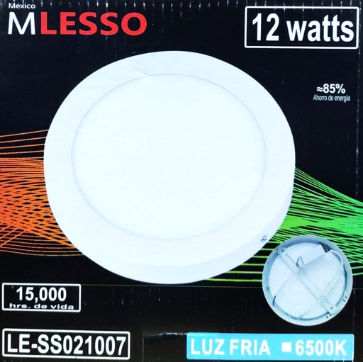 [LE-SS021007] LUMINARIO SOBREPONER 12W M´LESSO