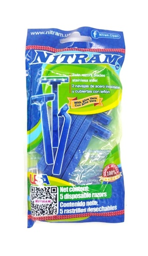 [7501007951164] RASTRILLO NITRAM 2H C/5 AZUL SENC.