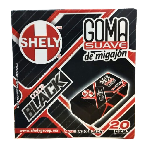 [GOMA-BLACK20] GOMA BLACK MIGAJON SHELY C/20 PZAS