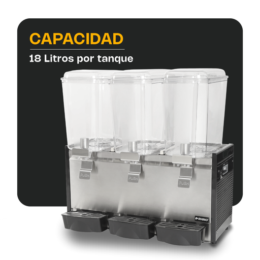 [DISBEF-3T] DISPENSADOR DE BEBIDAS FRÍAS 3 TANQUES